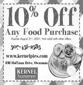 10% Off Any Food Purchase