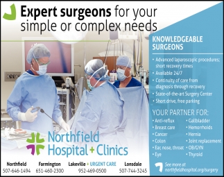 Expert Surgeons For Your Simple Or Complex Needs