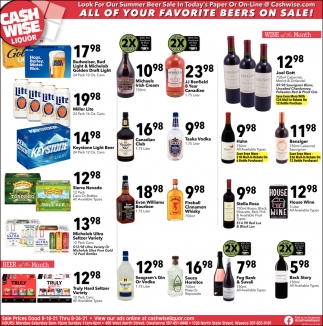 All Of Your Favorite Beers On Sale!