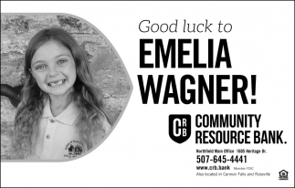 Good Luck to Emilia Wagner!