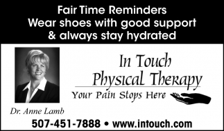 Fair Time Reminders Wear Shoes With good Support
