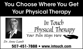 You Choose Where You Get Your Physical Therapy