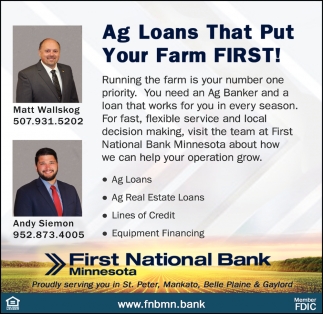 Ag Loans That Put Your Farm First