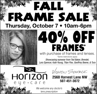 Fall Frame Sale