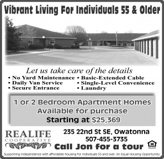 Vibrant Living For Individuals 55 & Older