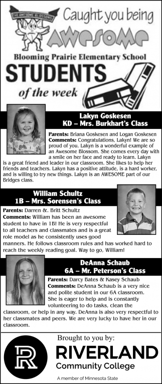 Students of The Week