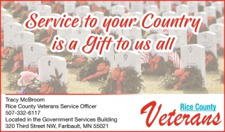 Service To Your Country Is a Gift To Us All