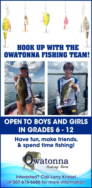 Hook Up With The Owatonna Fishing Team!