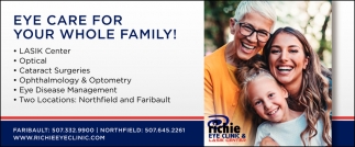Eye Care for Your Whole Family!