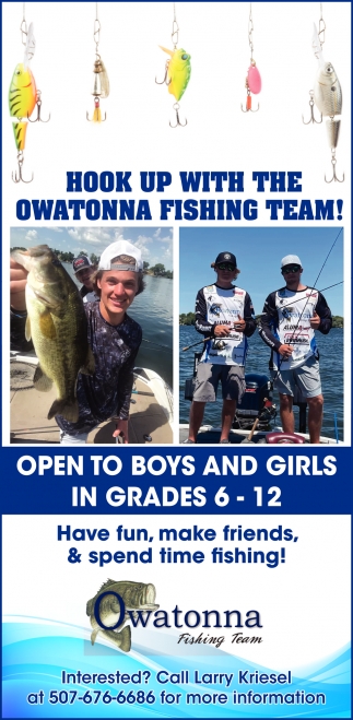 Hook Up With The Owatonna Fishing Team!
