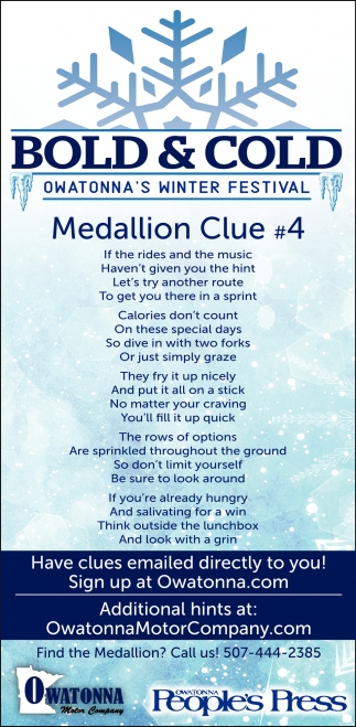 Medallion Clue #4