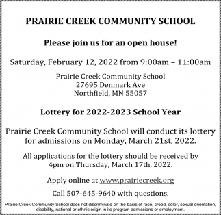 Please Join Us For An Open House