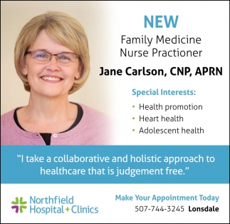 Jane Carlson, CNP, APRN