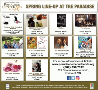 Spring Line-Up At The Paradise