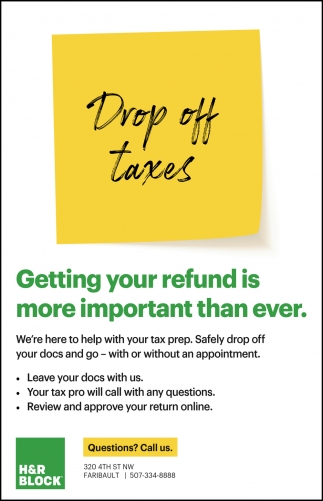 Drop Off Taxes