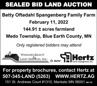 Sealed Bid Land Auction