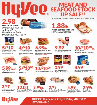 Meat and Seafood Stock Up Sale
