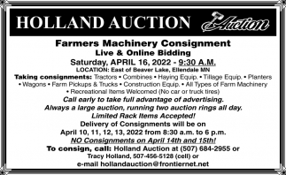 Farmers Machinery Consignment