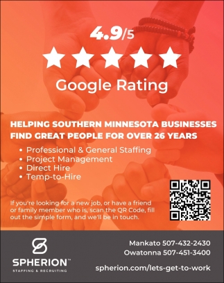 Helping Southern Minnesota Businesses Find Great People for Over 26 Years