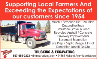Trucking & Excavating Services