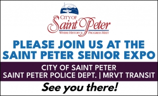 Please Join Us at The Saint Peter Senior Expo