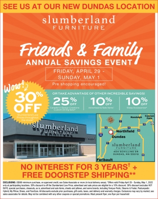 Friends & Family Annual Savings Event