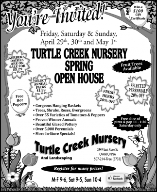 Turtle Creek Nursery Spring Open House