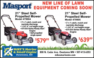 New Line of Lawn Equipment Coming Soon!