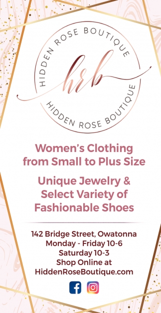Women's Clothing from Small to Plus Size