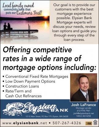 Offering Competitive Rates