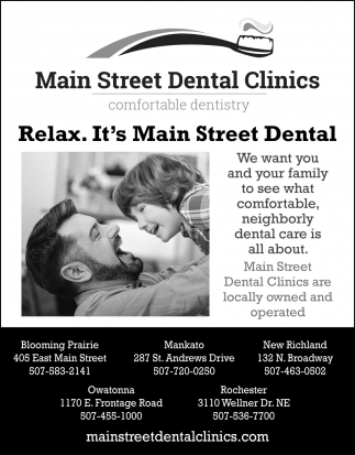Relax. It's Main Street Dental