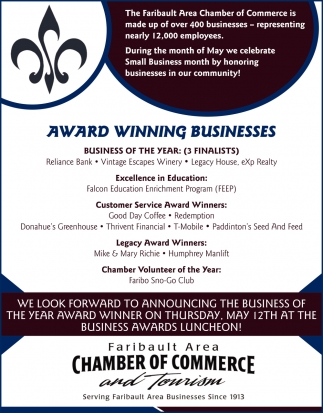 Award Winning Businesses