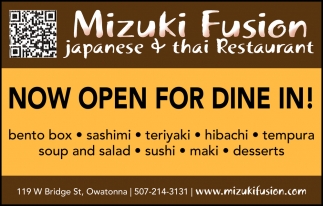 Now Open For Dine In