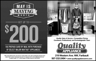 May Is Maytag Month