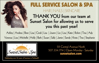 Full Service Salon & Spa