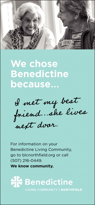 We Choose Benedictine Because...