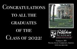 Congratulations to All the Graduates of the Class of 2022