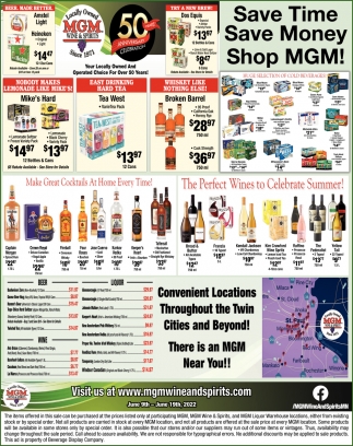 Save Time Save Money Shop MGM!