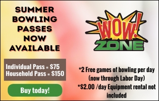 Summer Bowling Passes Now Available