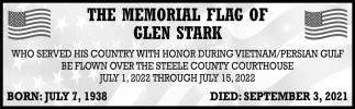 The Memorial Flag of Glen Stark