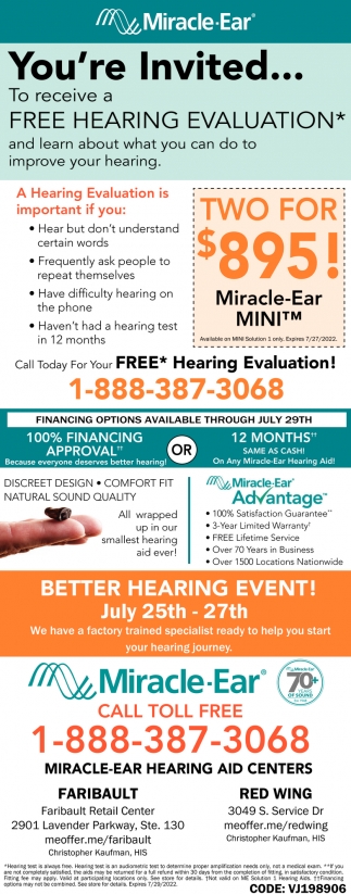 Free Hearing Evaluation