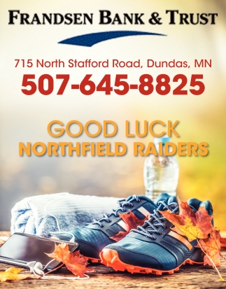 Good Luck Northfield Raiders