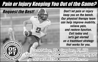 Pain Or Injury Keeping You Out Of The Game?