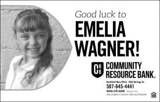 Good Luck To Emelia Wagner