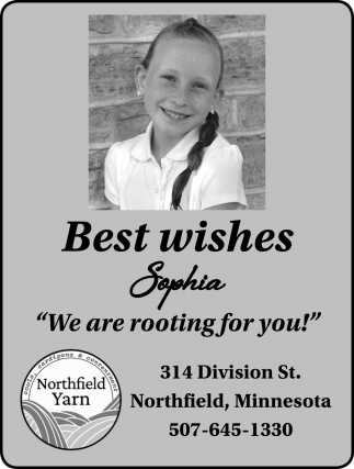 Best Wishes Sophia