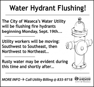 Water Hydrant Flushing!