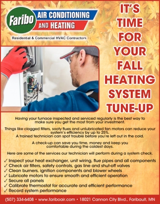 It's Time for Your Fall Heating System Tune-Up