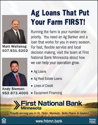 Ag Loans That Put Your Farm First