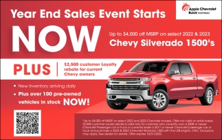 Year End Sales Event Starts Now