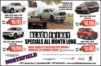 Black Friday Specials All Month Long